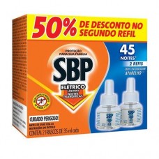 INSETICIDA SBP 45 NOITES 2 REFIL