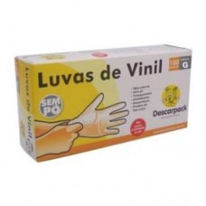 LUVA DE VINIL TRANSPARENTE TALGE G S/PO